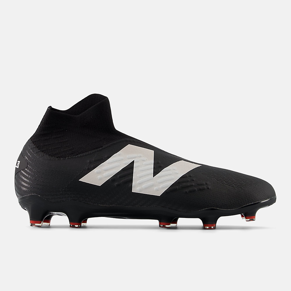 New Balance TEKELA MAGIA FG V4+ Shoes Black with White and True Red